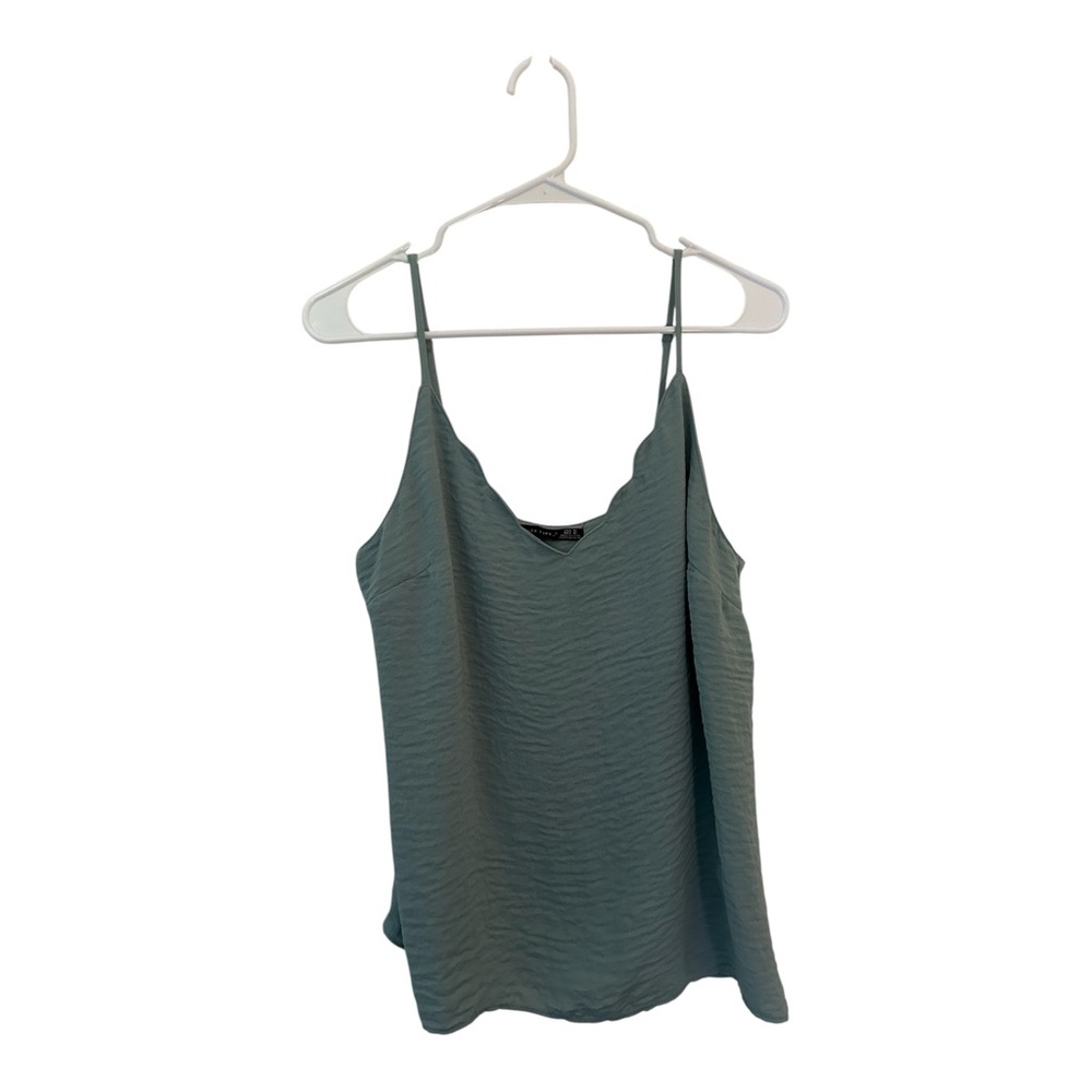 Black Tape Green Camisole Top